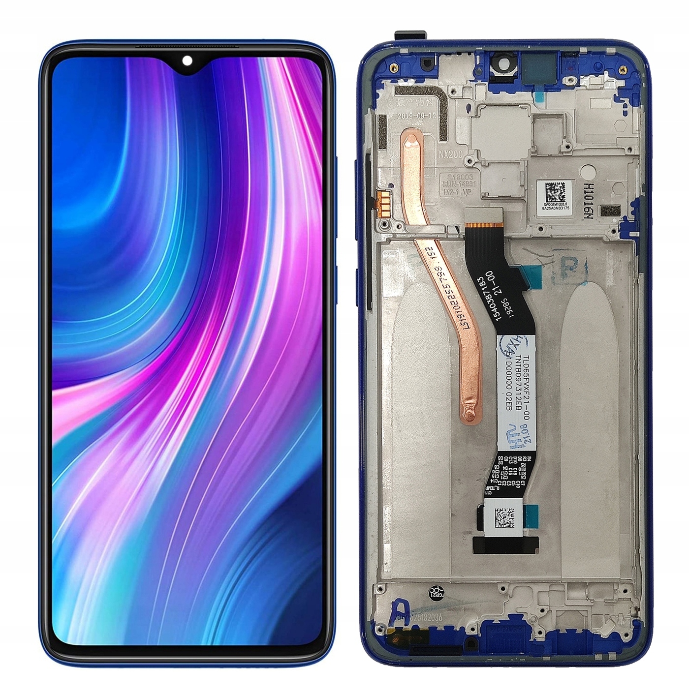 LCD WYŚWIETLACZ EKRAN DO XIAOMI REDMI NOTE 8 PRO RAMKA NIEBIESKA