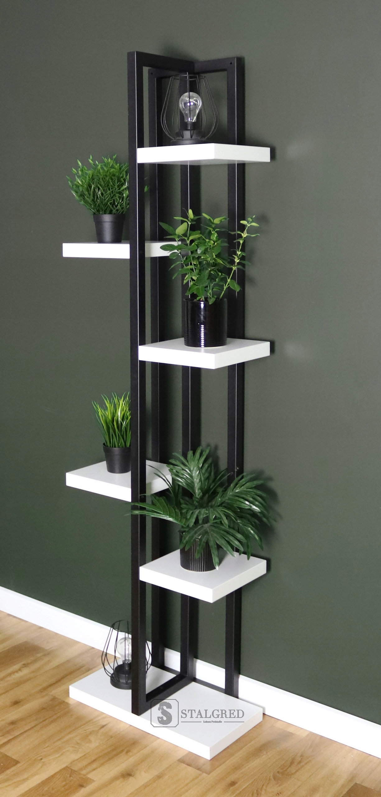 KWIETNIK LOFT INDUSTRIALNY STOJAK DO KWIATÓW Długość maksymalna 28 cm