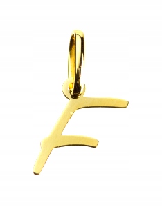 

Literka "f" Zawieszka Złota 333