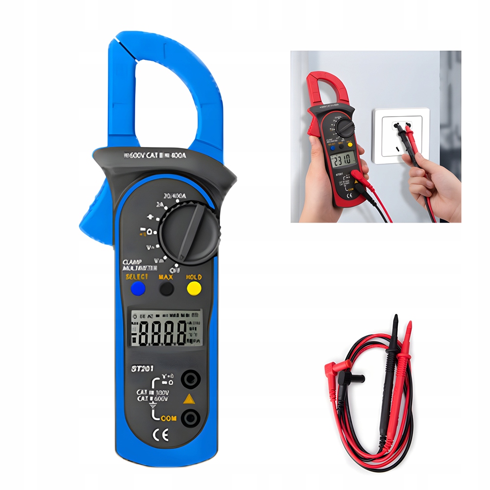 Profesionální Klešťový Ampérmetr Pro Měření Proudu Napětí A Odporu Snadno