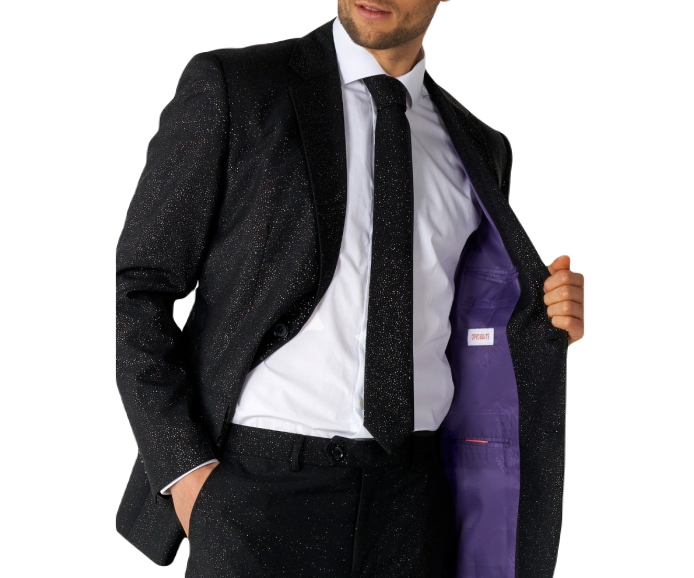 OPPOSUITS Garnitur męski z krawatem, czarny 52 L Marka OppoSuits