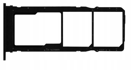 Szufladka tacka karty SIM Samsung A20s CZARNA