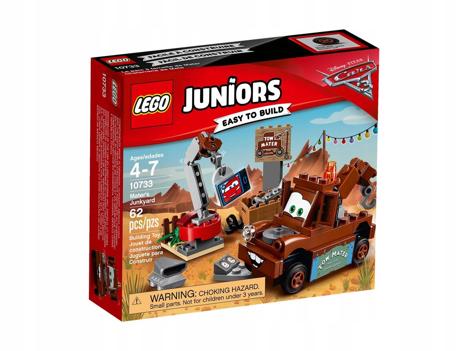 LEGO Auta 3 - 10733 Składowisko u Złomka - Nowe