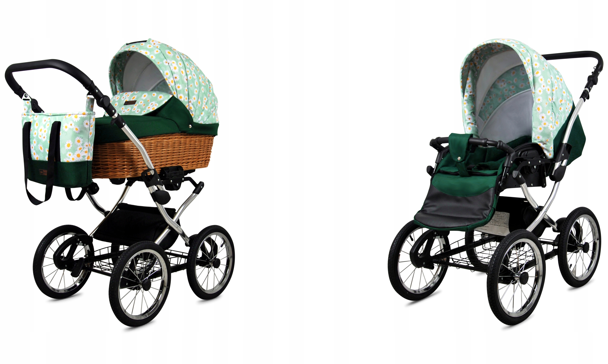 Wózek dziecięcy 2w1 BabyLux Classic Exclusive spacerówka gondola lekki