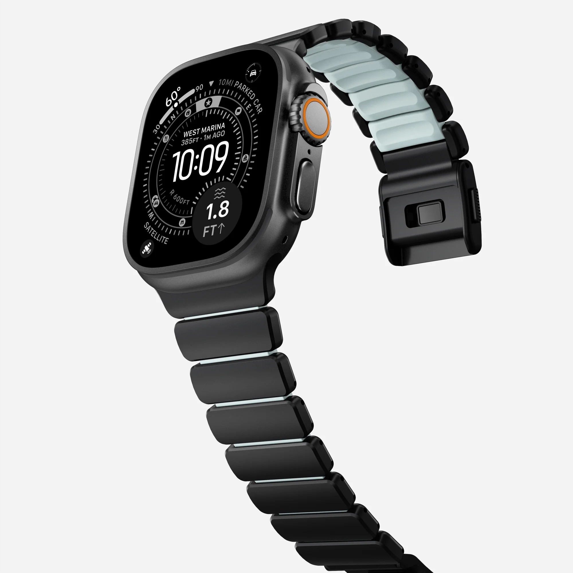 Náramok Nomad pre Apple Watch 4/5/6/7/8/9/SE 44/45 mm, z titánu Hybrid