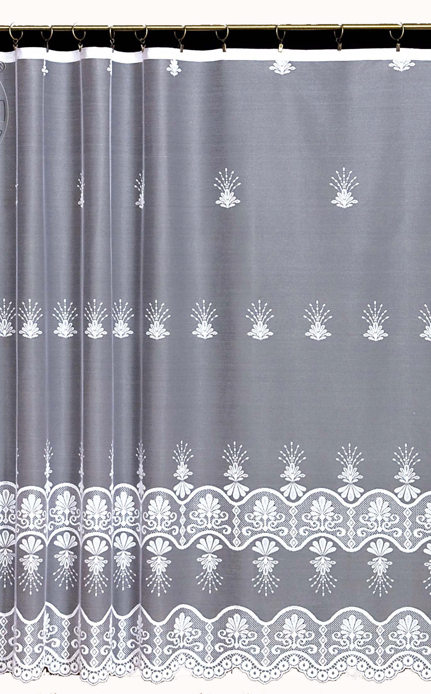 Mg Záclona žakárová páska 3254 350x175 hotová s páskou M