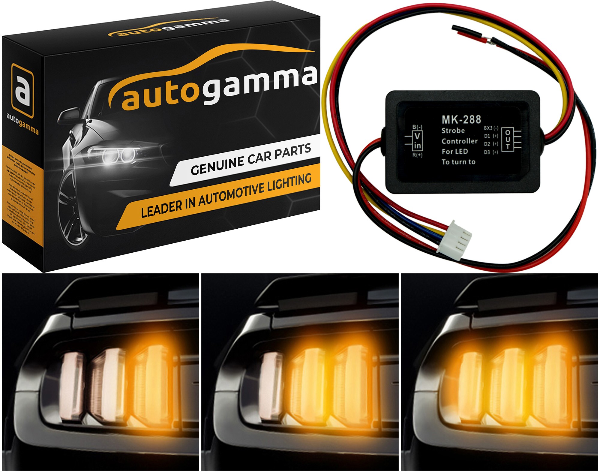 Dynamiczne moduły kierunkowskazów tylnych Ford Mustang (2014-2021)