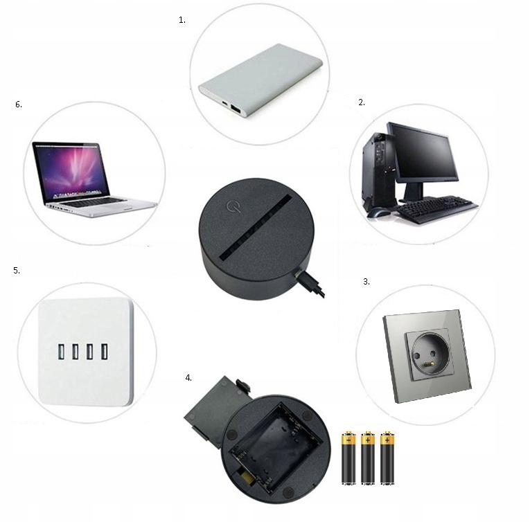 Lampka na biurko Łyżwiarstwo Łyżwy 16 LED PLEXIDO Głębokość produktu 1 cm