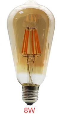 Żarówka LED ST64 E27 Filament 2300K 8W barwa ciepł