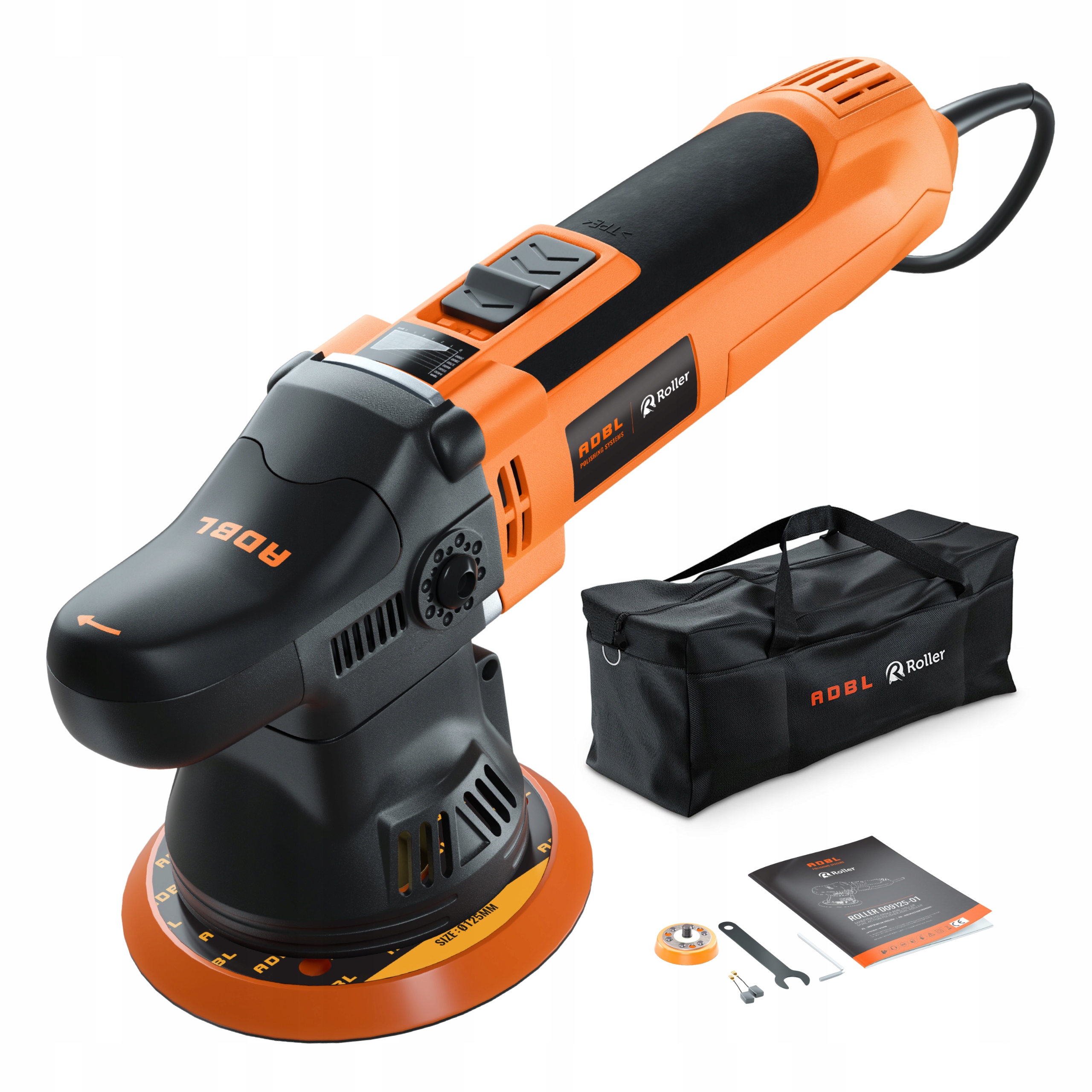 Adbl Roller D09125-01 Maszyna Polerka Da 9MM z Torbą do Detailingu auta