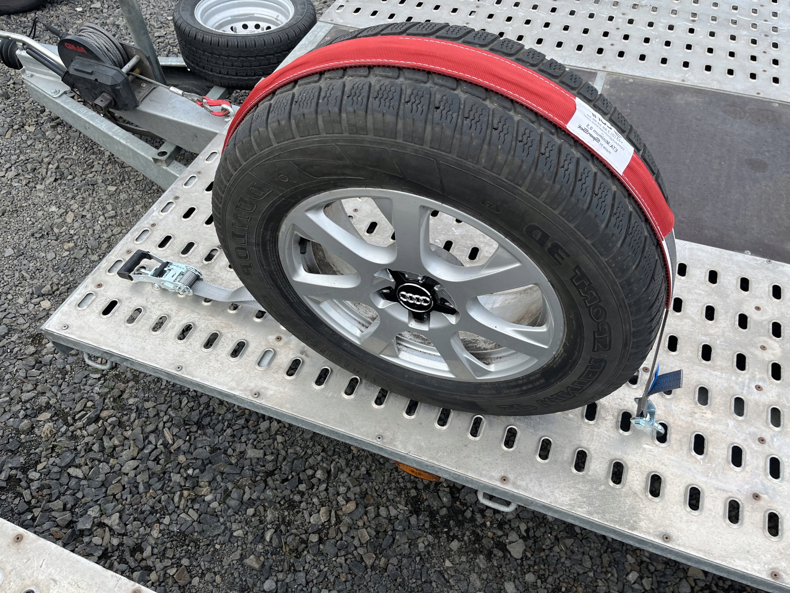 Přepravní pás s chráničem 3T 130 cm Lohr 2,8 m 35 mm Otočné háky