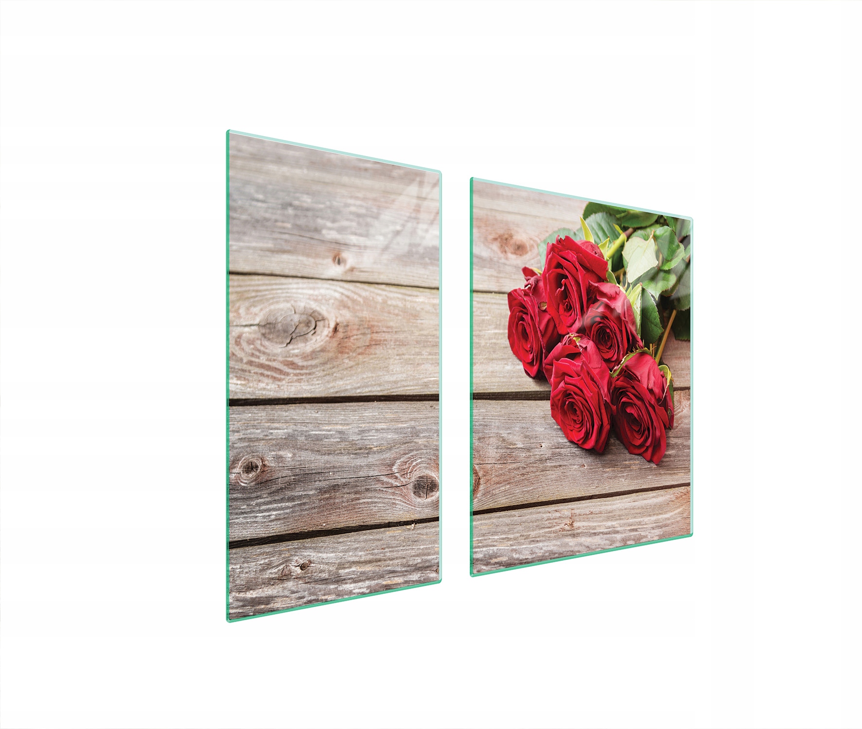 Skleněná Ochranná Deska Na Sporák 90x52 Růže Tvrzené Sklo