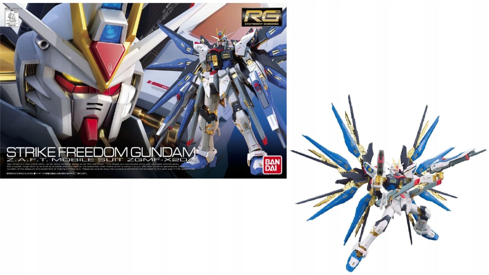 Gundam Model stavebnice Skutečná kvalita ZGMF-X20A Strike Freedom 13 CM