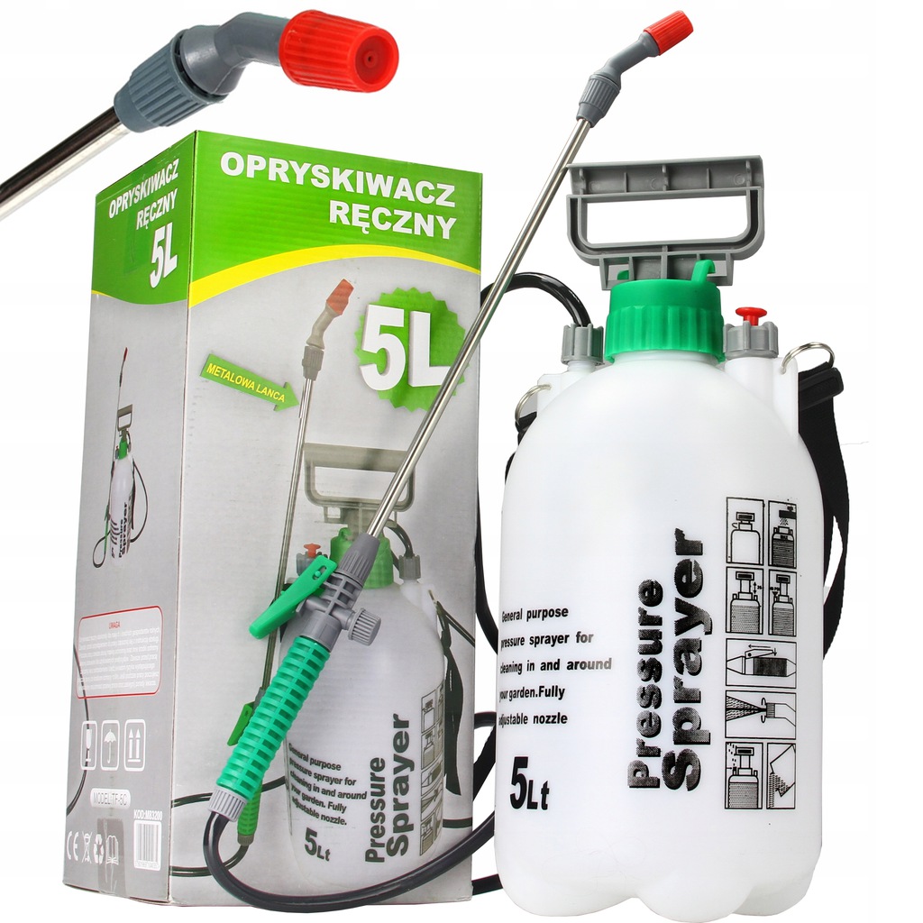 

Opryskiwacz Ręczny Ciśnieniowy 5L ogrodowy Z Lancą