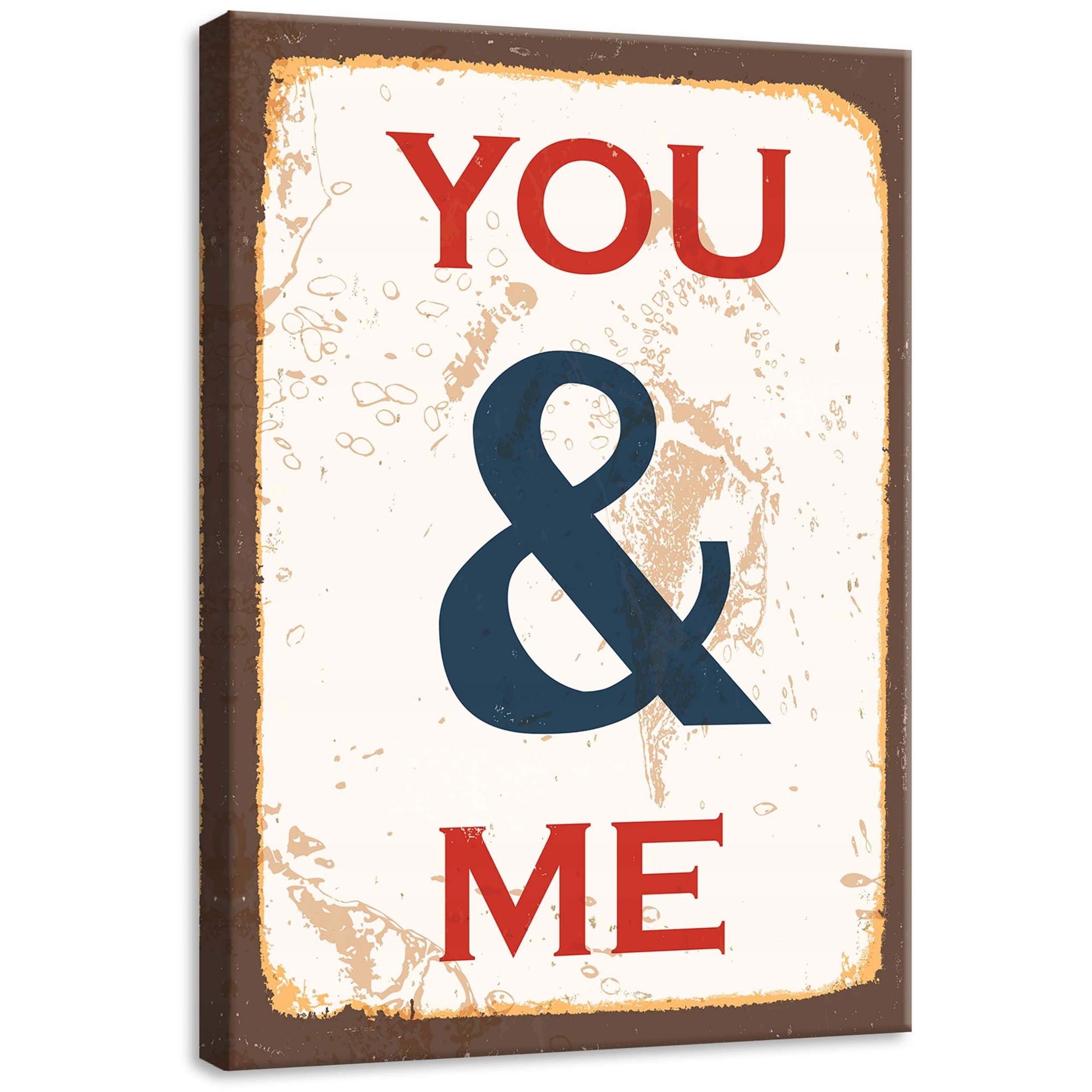 Obraz na plátně 50x70 Nápis You & Me