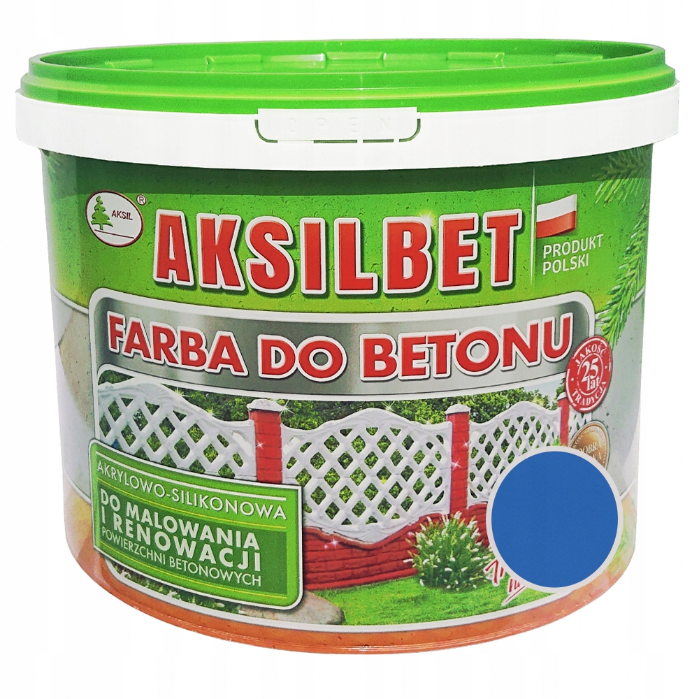 

Aksilbet Niebieski 1L farba do betonu