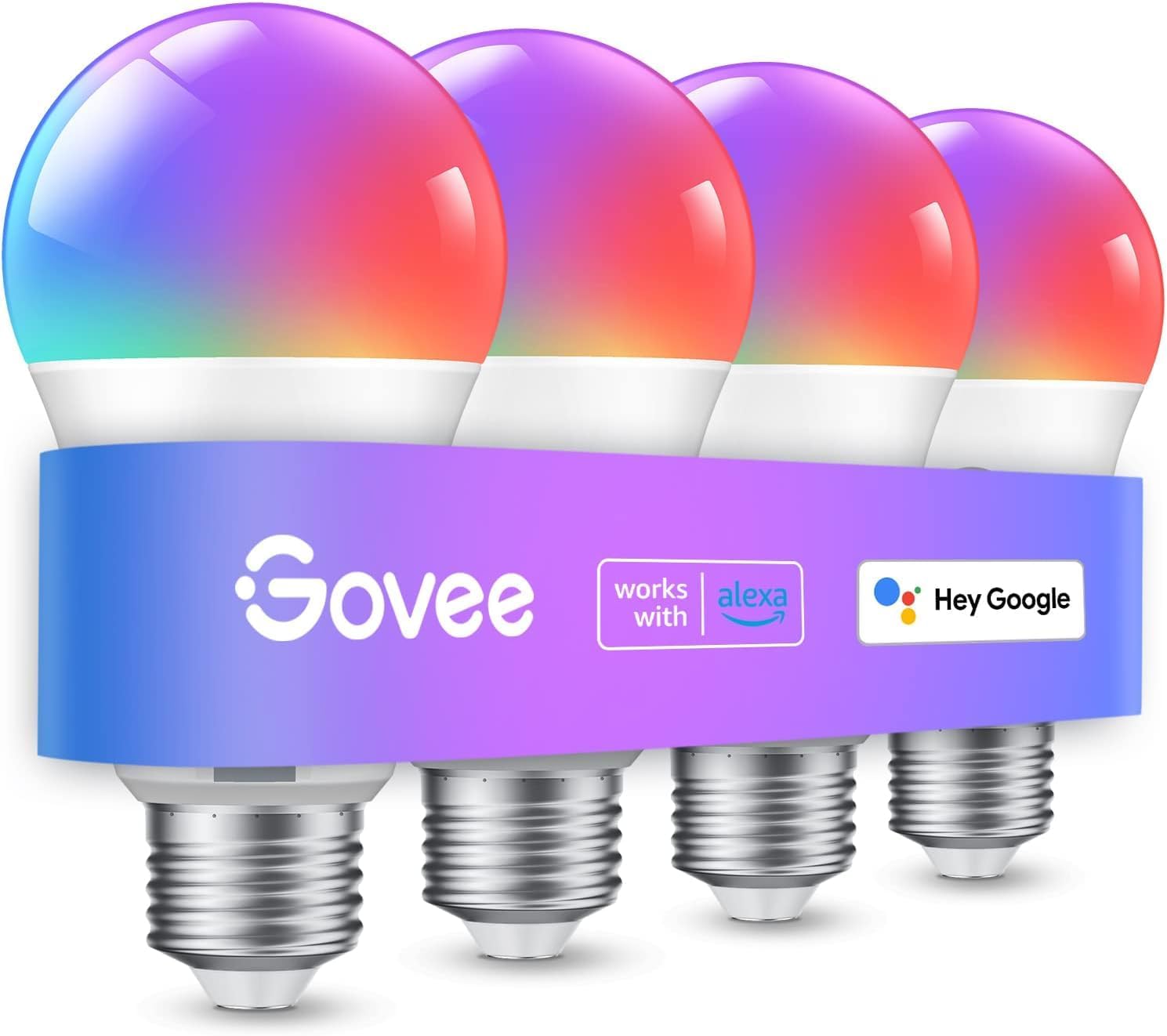 Inteligentní Led žárovky WiFi Bluetooth Rgb 4ks Govee