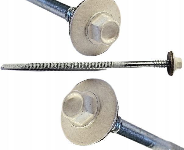 Wkręty do Płyt Warstwowych 230mm 12mm Ral 9010 Białe 50szt