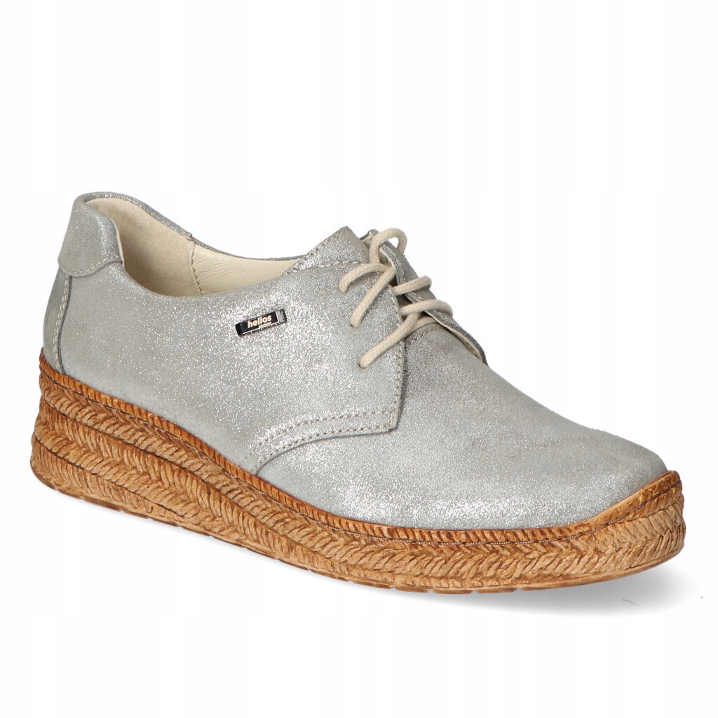 Elegantní polobotky Helios 390 Šedé 124 Semišové Na Koturně 40