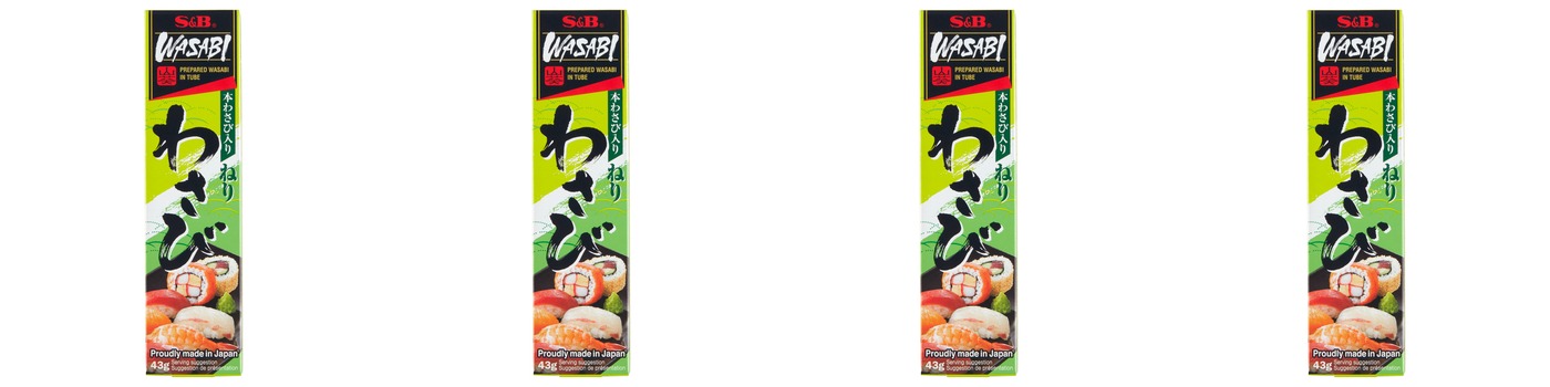 Levně 4x 43 g S&b pasta Wasabi