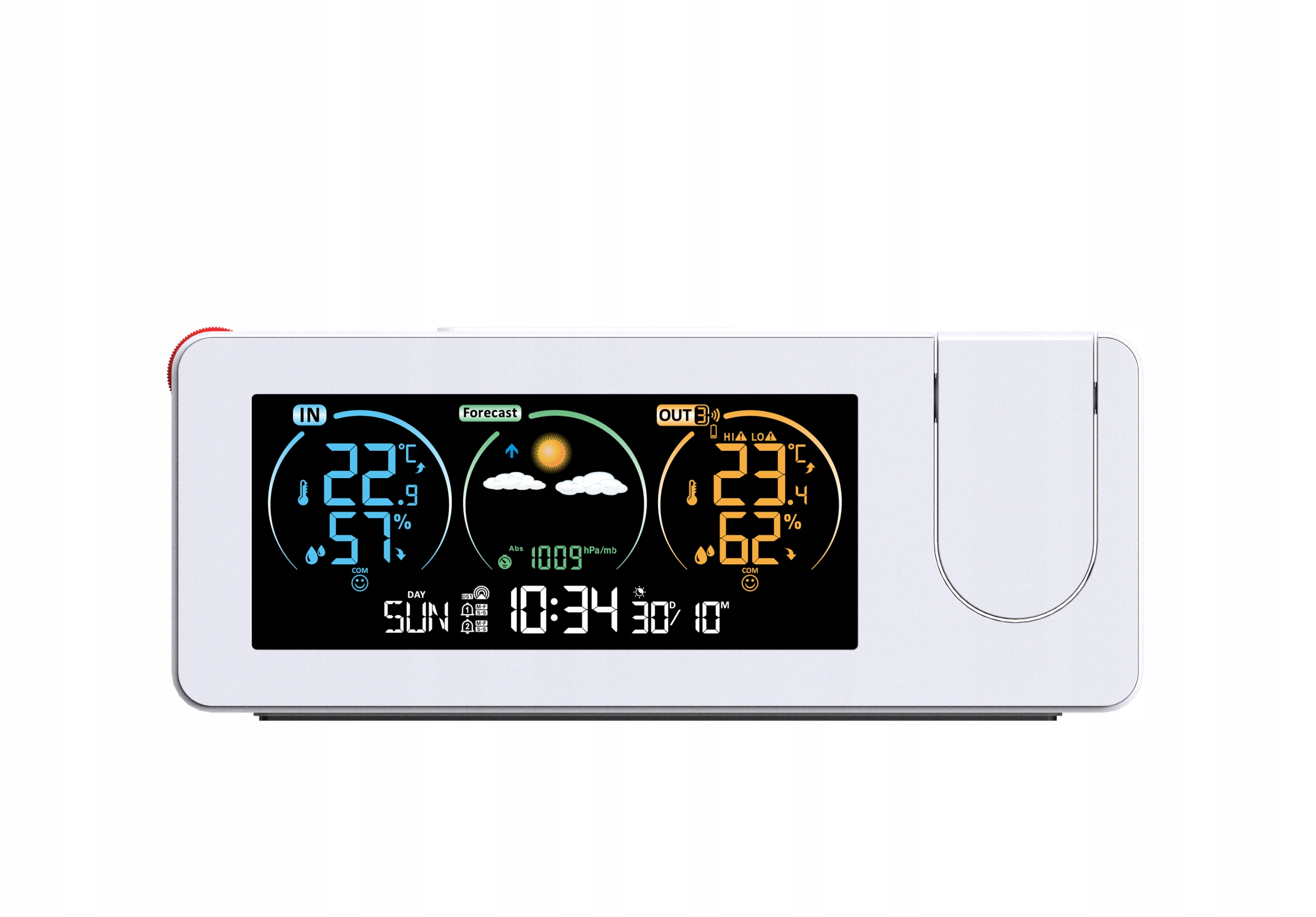 Forever stacja pogody pogodowa termometr zewnętrzny barometr budzik zegar
