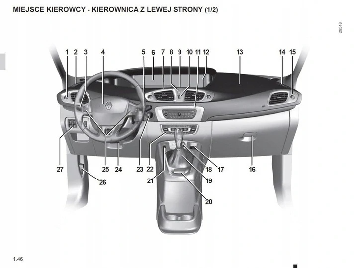 Renault Scenic 2009-2014 Nowa Instrukcja Obsługi Tematyka Samochody osobowe