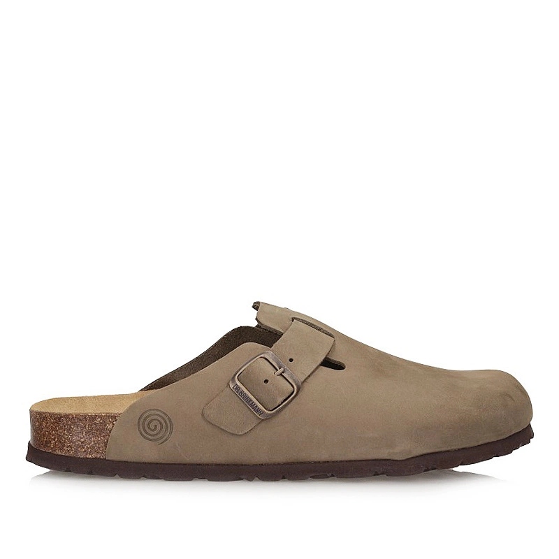 Pánské pantofle/dámské pantofle Dr. Brinkmann 600132-07 béžové kožené