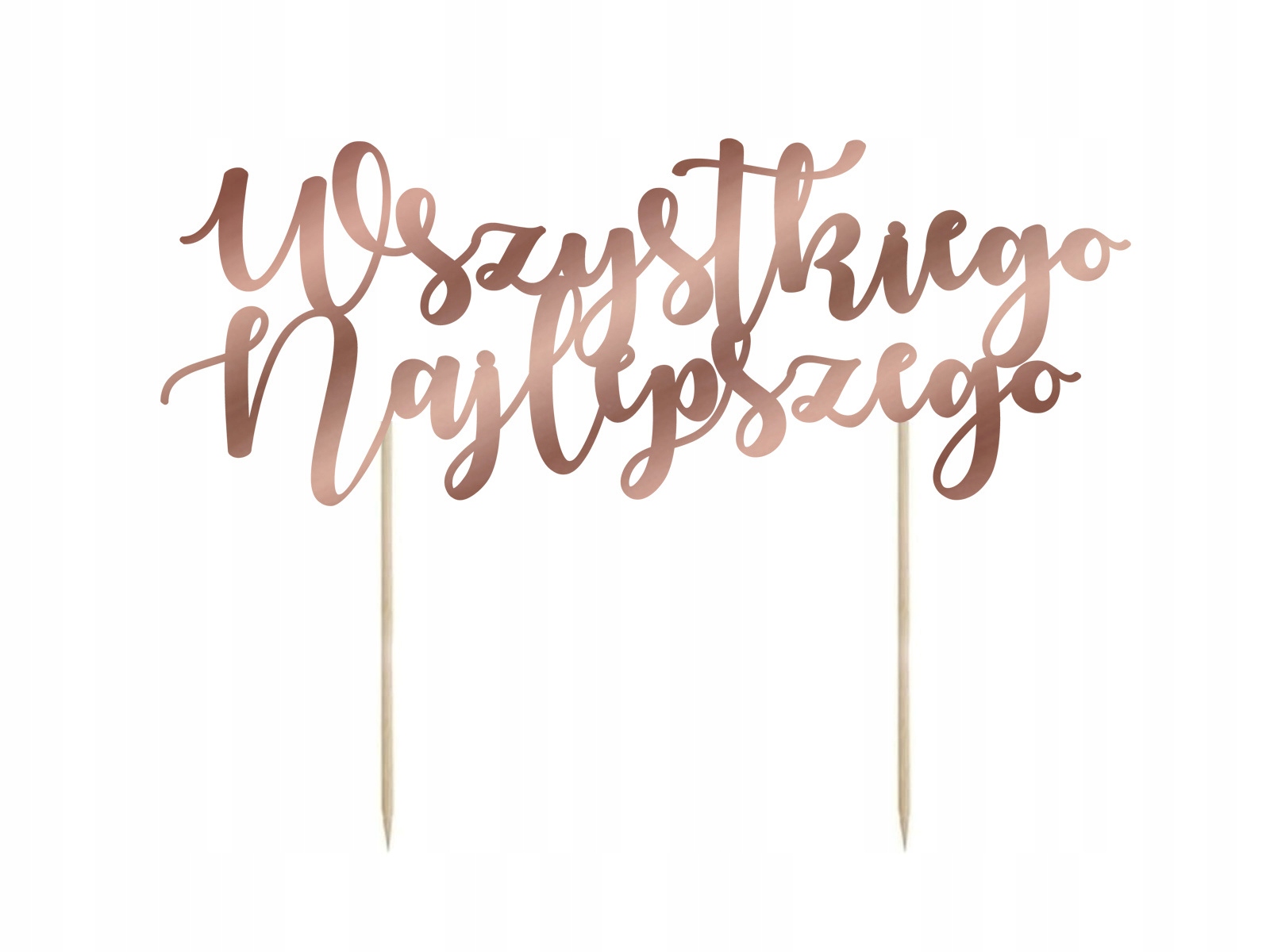 

Topper Wszystkiego Najlepszego Rose Gold na tort C
