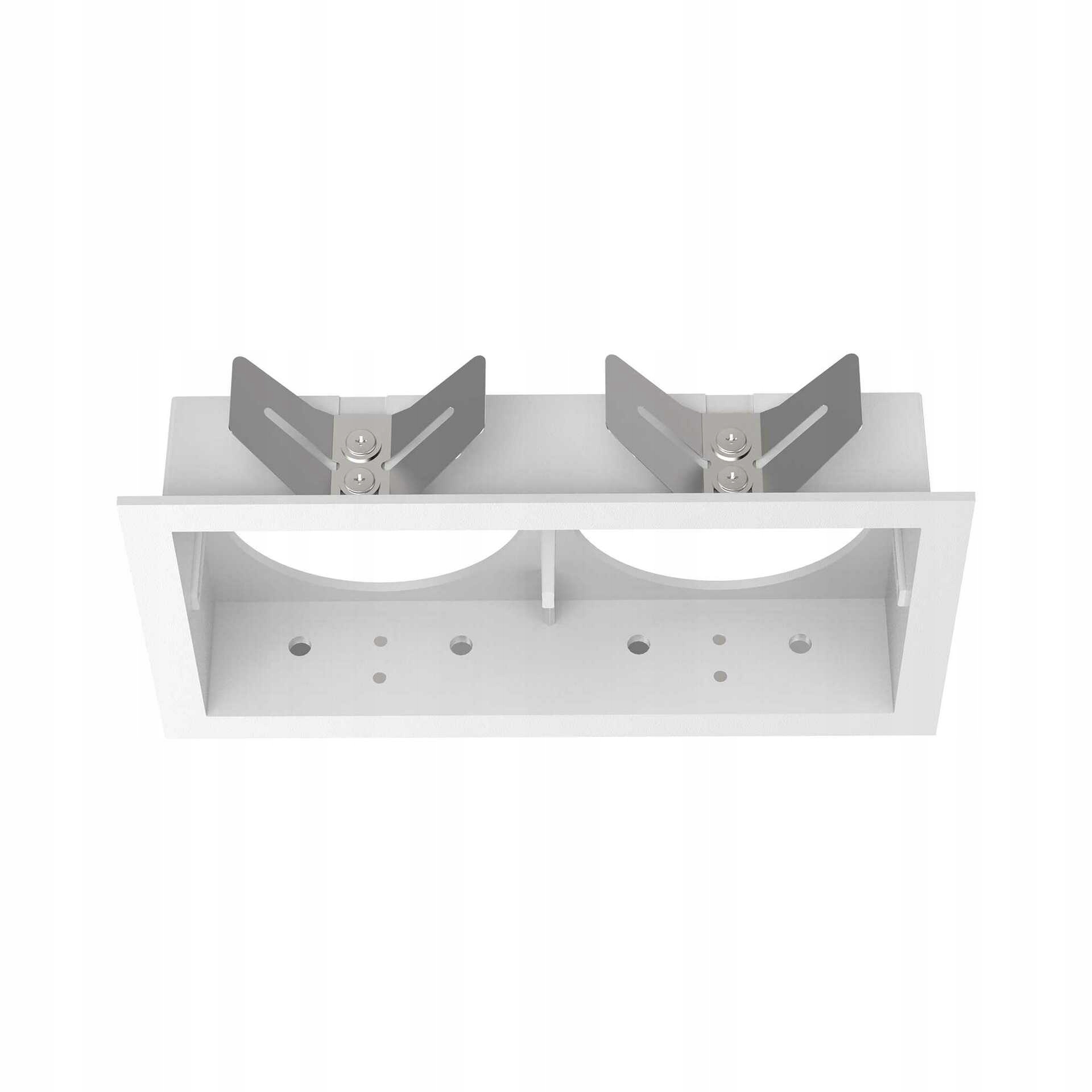 Rámeček pro dvojité bodové svítidlo Ideal Lux Bento bílý 143x88 mm