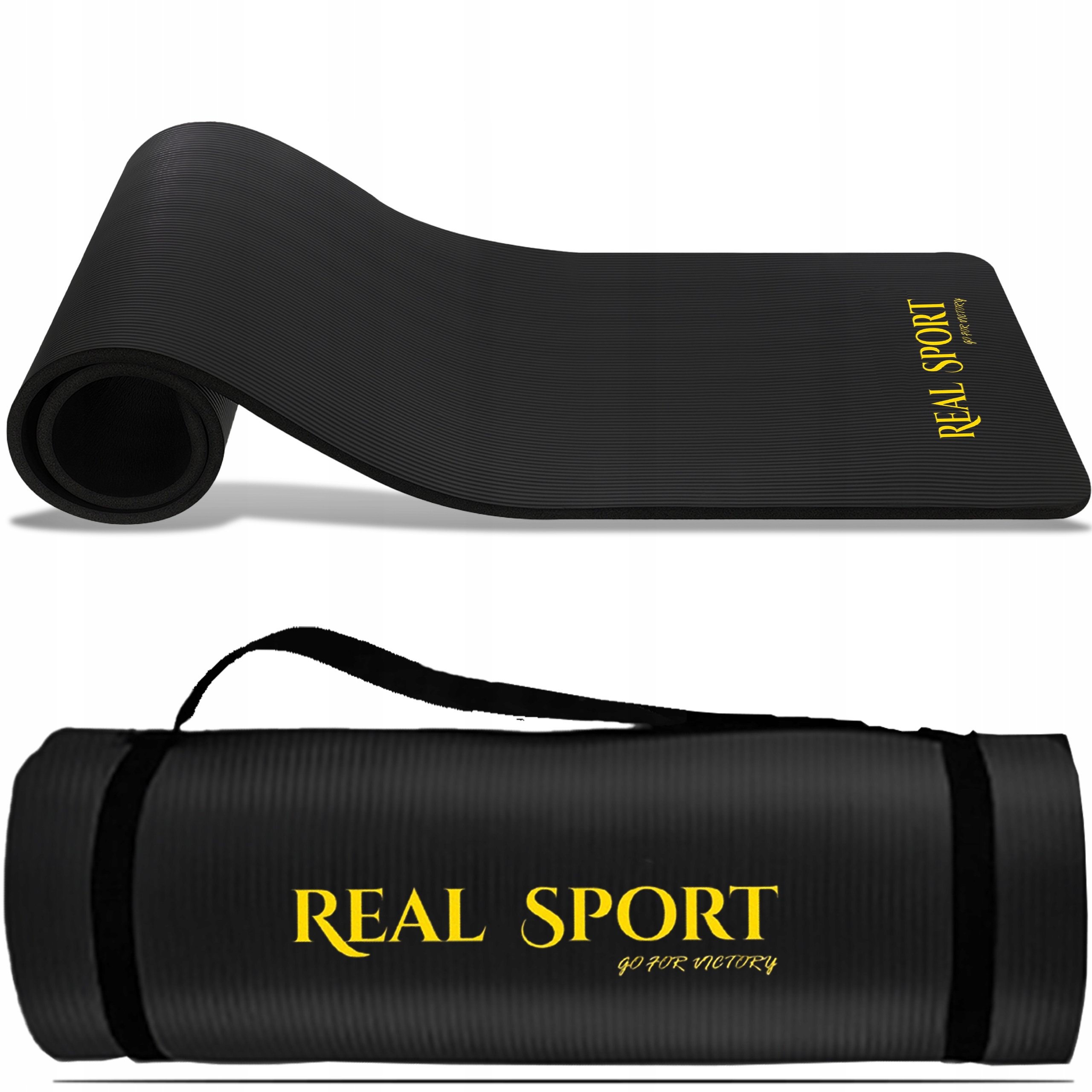 MATA GIMNASTYCZNA DO ĆWICZEŃ JOGI PILATESU FITNESS GRUBA 180x60 + PASKI Waga produktu z opakowaniem jednostkowym 2 kg