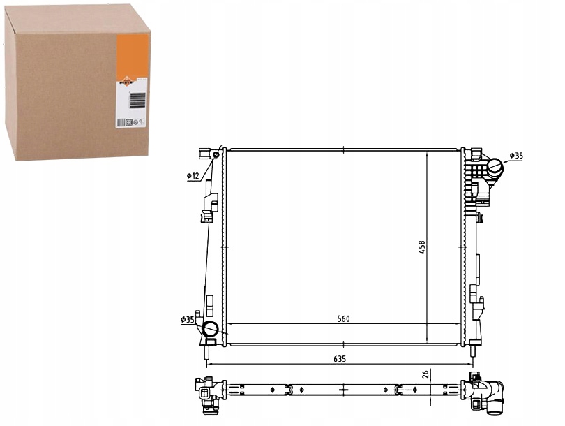 Chladič Renault Trafic 06 Nrf Asistent Kolize #34