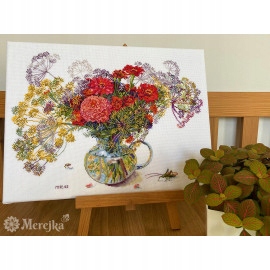 Křížková výšivka počítaná sada (kanva, mulina)