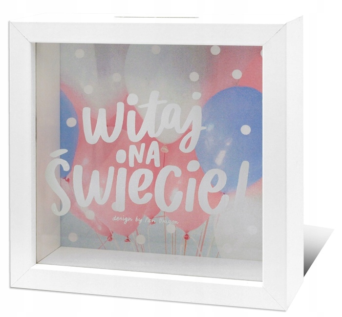 

Skarbonka dla noworodka Baby Shower Pan Dr