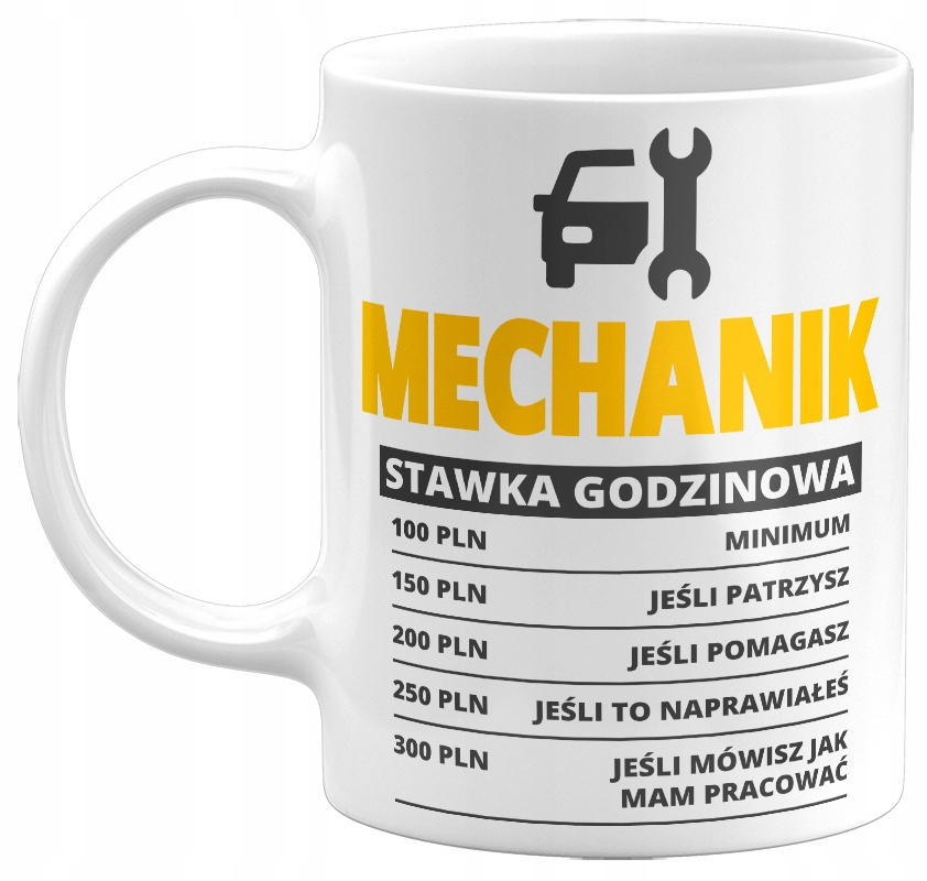 

Kubek Stawka Godzinowa Dla Mechanika 330ML
