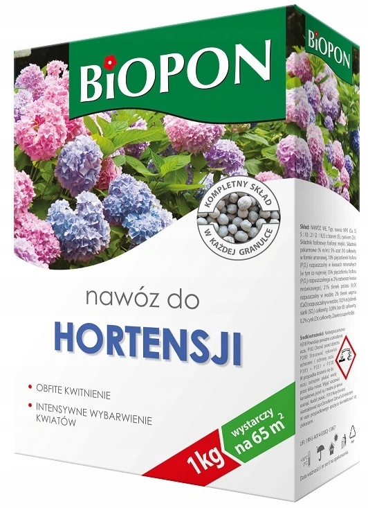 

Nawóz do hortensji Biopon granulat 1 kg