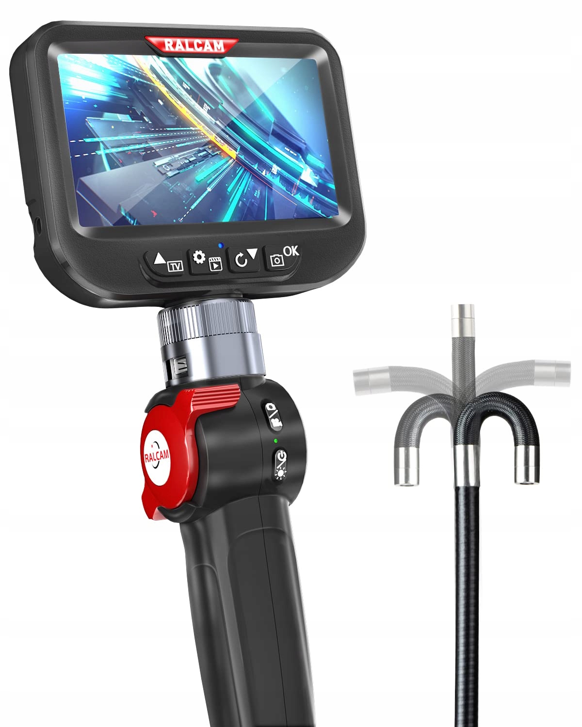 RALCAM Kamera Inspekcyjna Endoskop 8,5mm 4,3" HD 1080P LED IP67 Wodoodporna