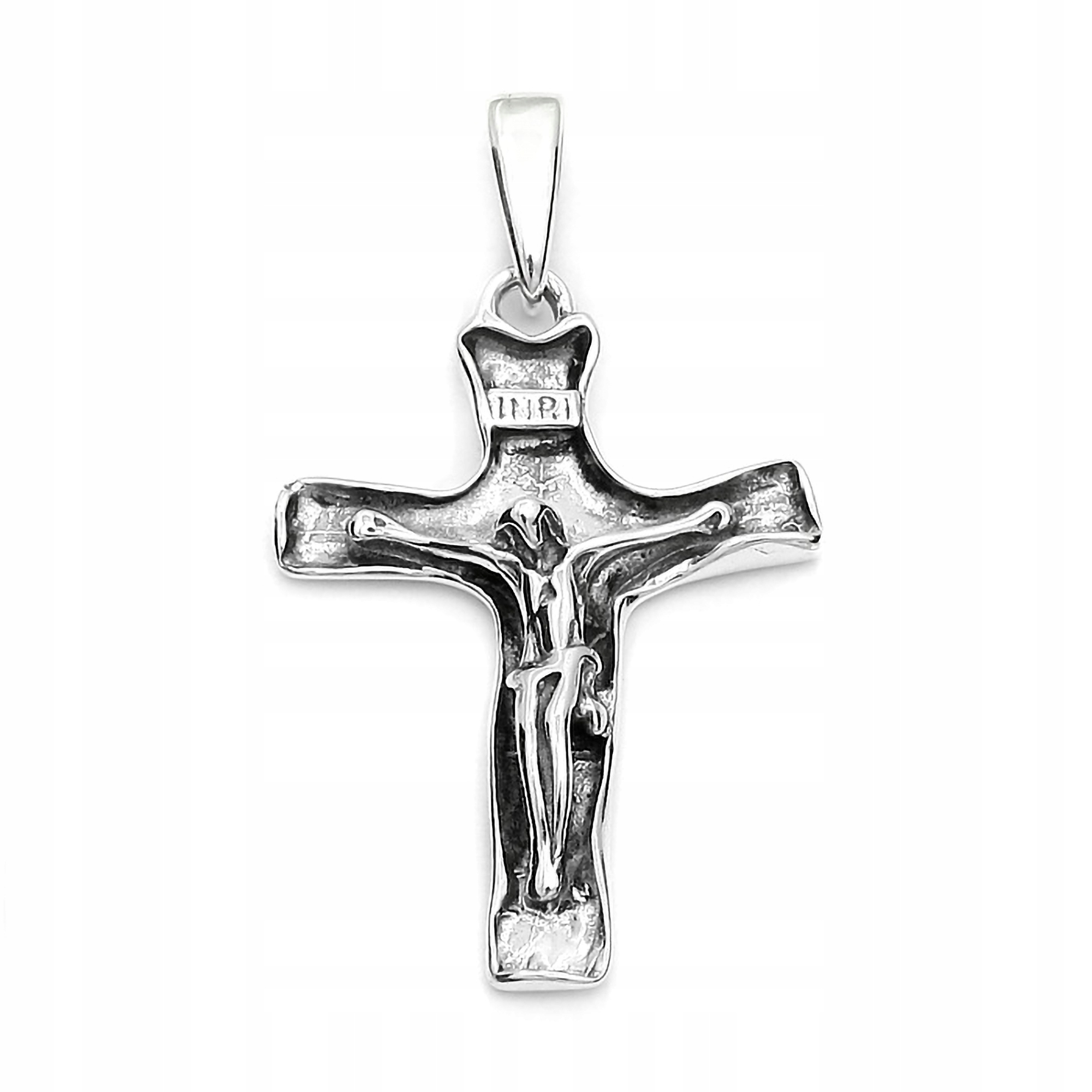 Stříbrný kříž ryzost 925 Přívěsek Přívěsek Křížek Oxidovaný Mužský