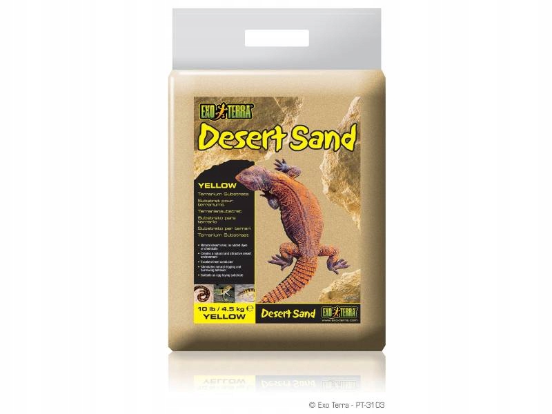 Levně Substrát Desert Sand Exoterra 4,5 kg žlutý