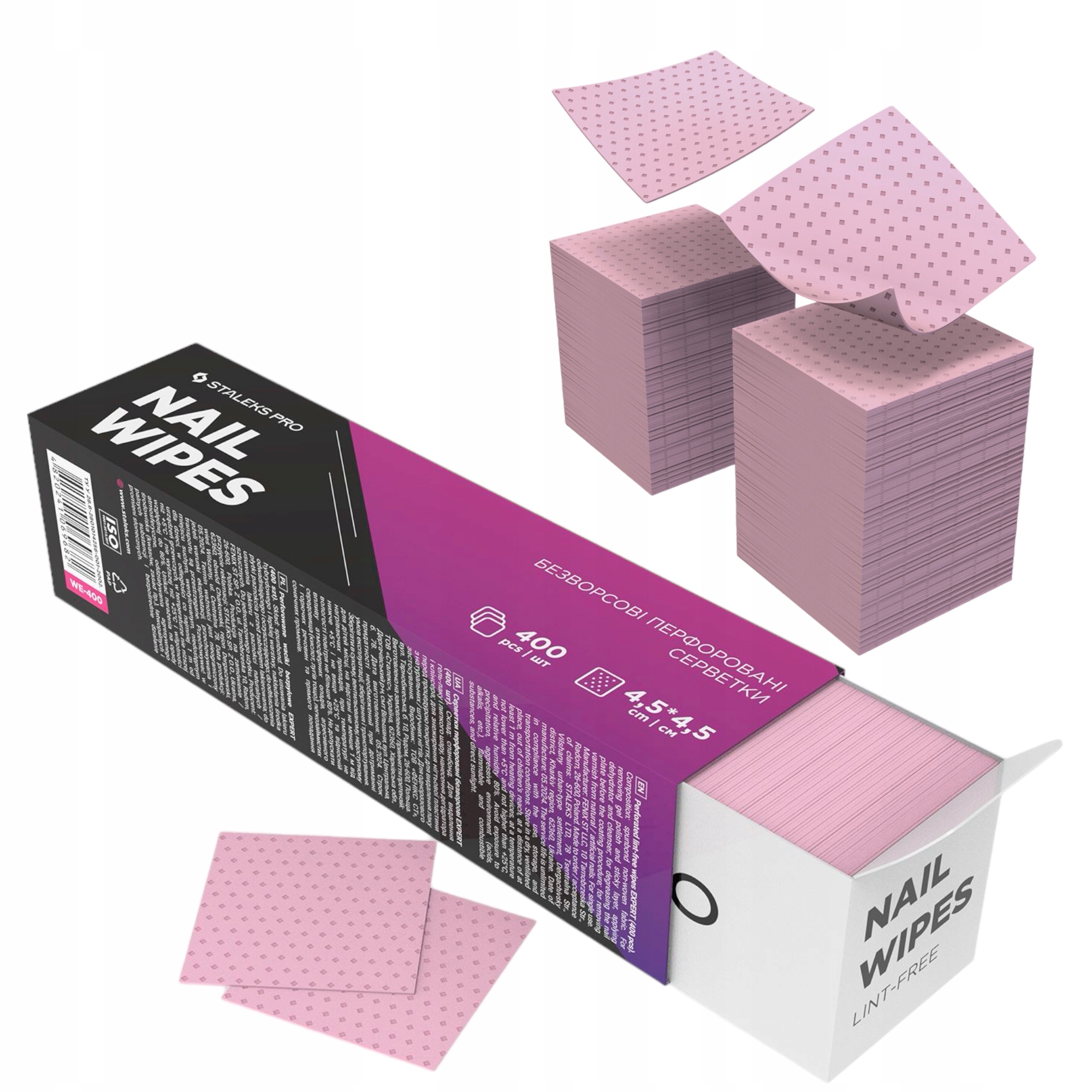 STALEKS Perforowane waciki bezpyłowe EXPERT