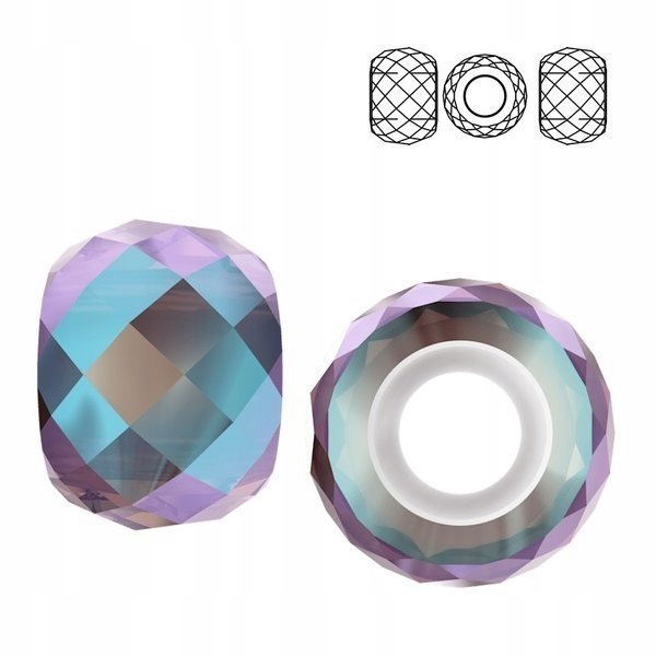 5043 MM 11 Swarovski Briolette XXL Amethyst SHIM2x