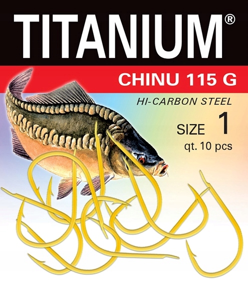 Haczyk Robinson Titanium Chinu 115G 10 szt, rozm. 1