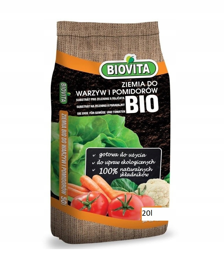 

Ziemia do warzyw i pomidorów Bio 20l ekologiczna