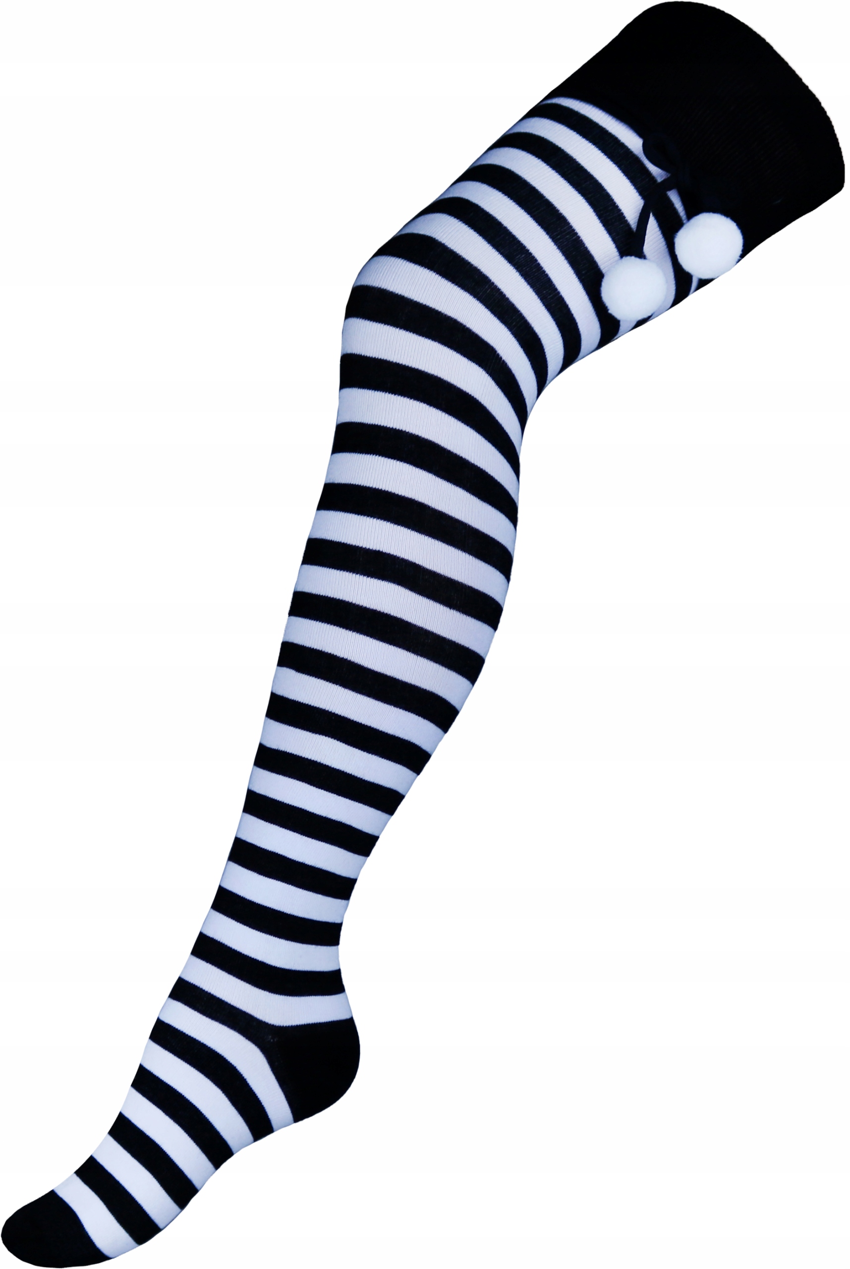 

Zakolanówki Bawełniane W Paski Pomponik Milena