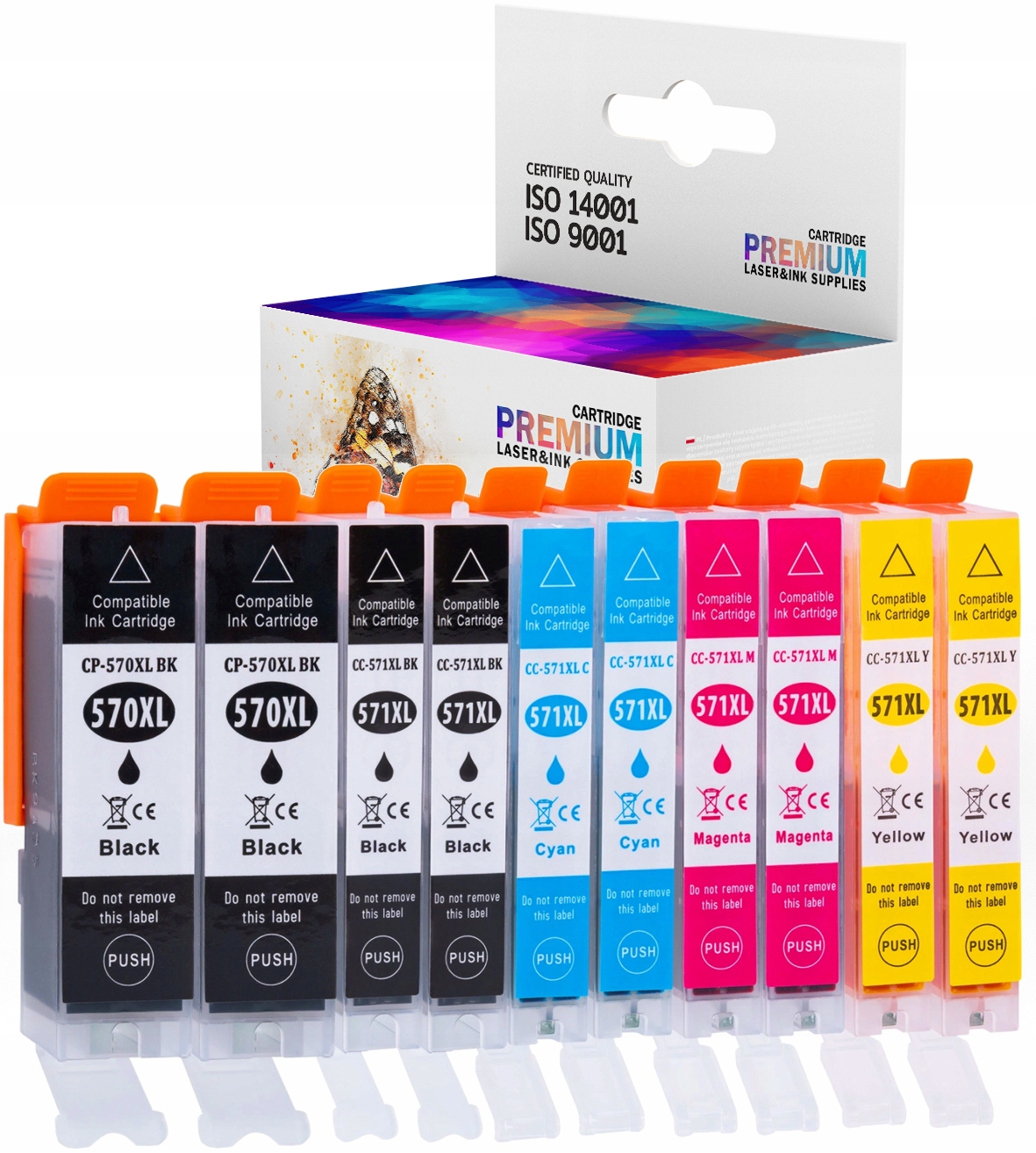 

10x Nowe Tusze Do Drukarki Canon Pixma Mg 5750 XL