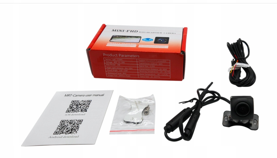 Bezprzewodowa Kamera Cofania WiFi Android iOS HD Maximum resolution 1280x720