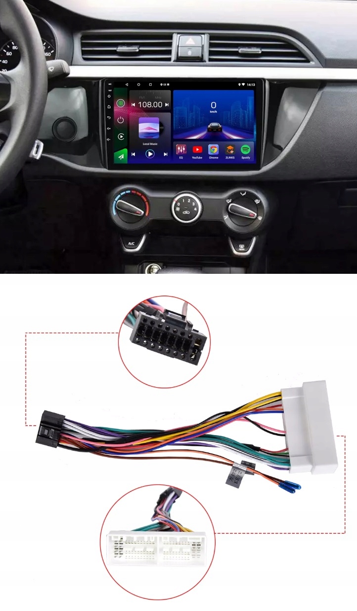 RADIO GPS ANDROID KIA RIO 2011-2019 WIFI USB 16GB EAN (GTIN) 5904316115845