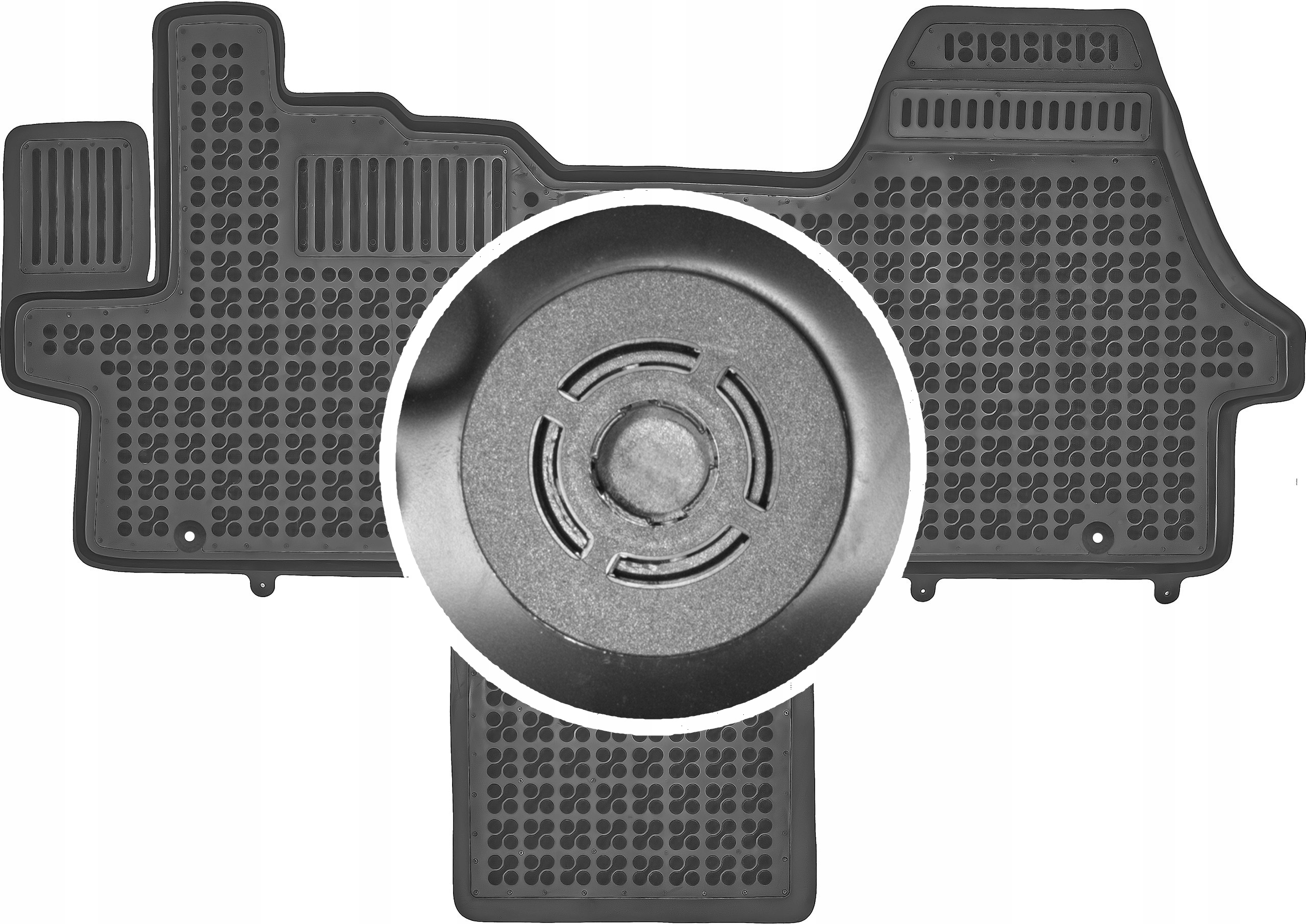 Fiat Ducato III 2006-2021 2021 Gumové rohože do auta Upevnenie