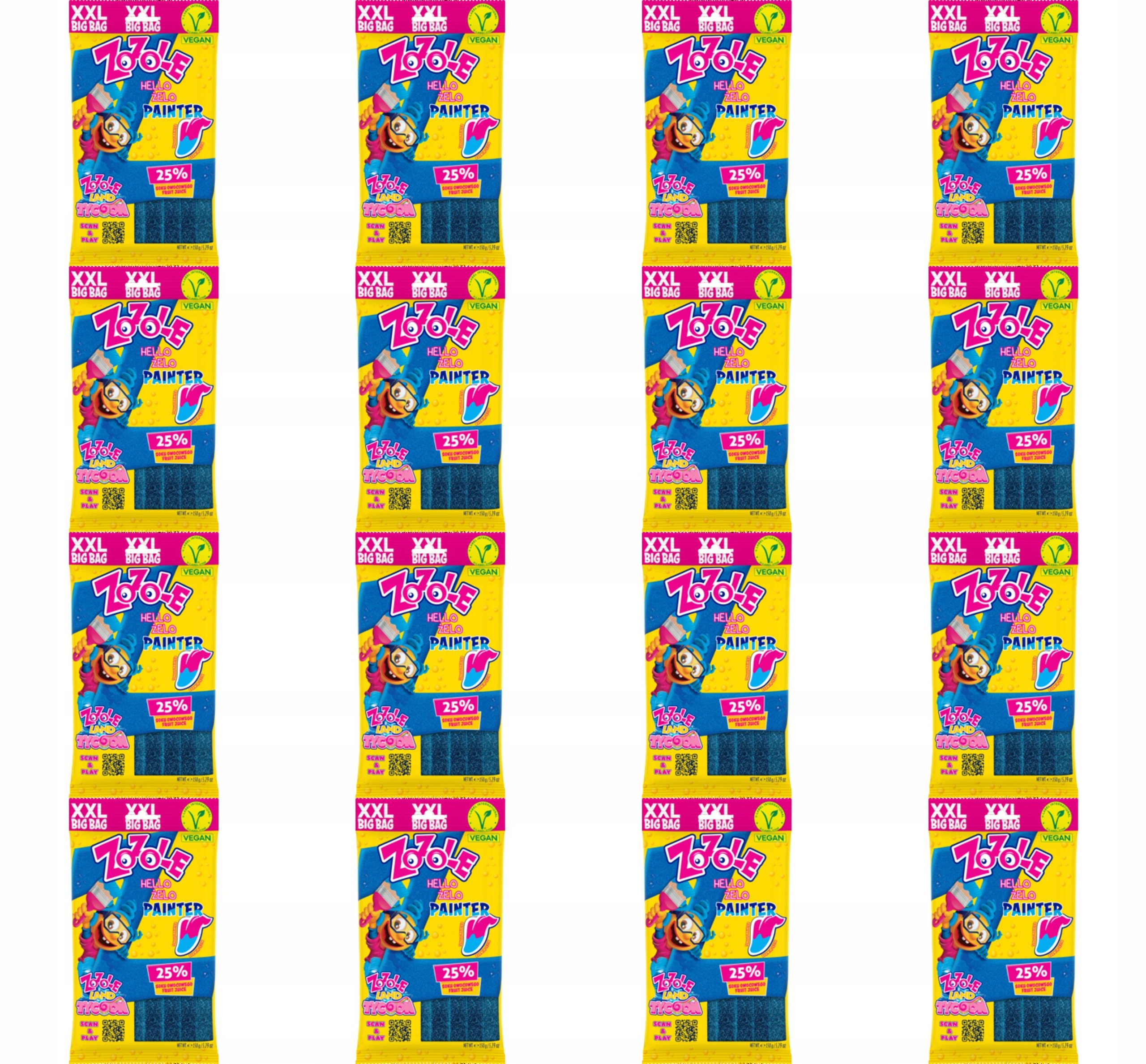 Želé Bonbony zozole painter blue 150 g Mieszko X16