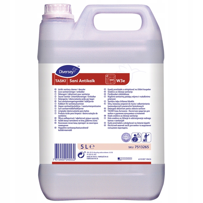 

Antikalk 5l do usuwania osadów łazienki na kamień