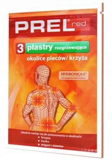 

Prel Red Plaster rozgrzewający na ból pleców 3 szt